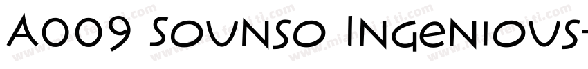 A009 Sounso Ingenious字体转换